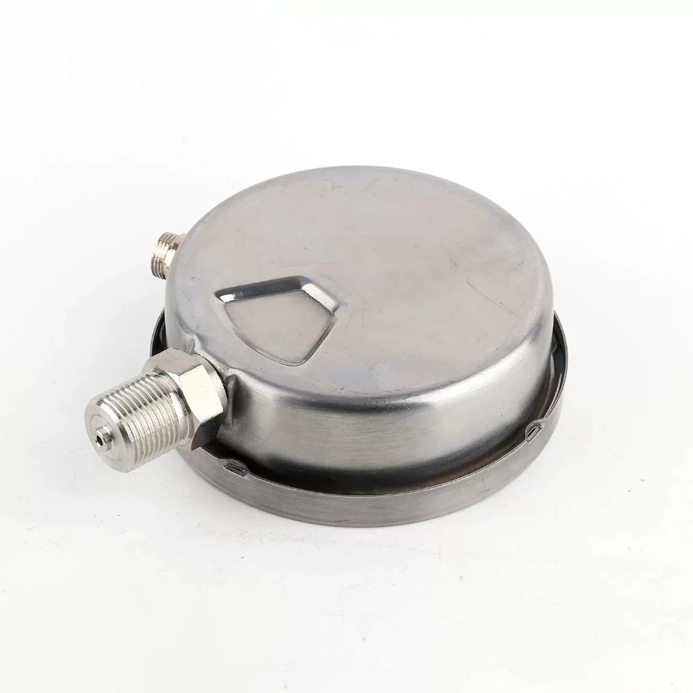 Pointer Pressure Transmitter 0-1.0MPa, M20*1.5 Thread, 24V DC, 4-20mA Output, Stainless Steel Case