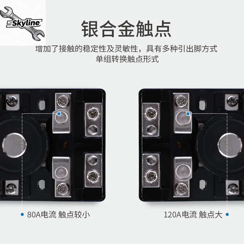 JQX-62F 120A High Power Relay, DC12V/24V/48V AC220V Silver Alloy Contacts, Fire-Resistant Shell