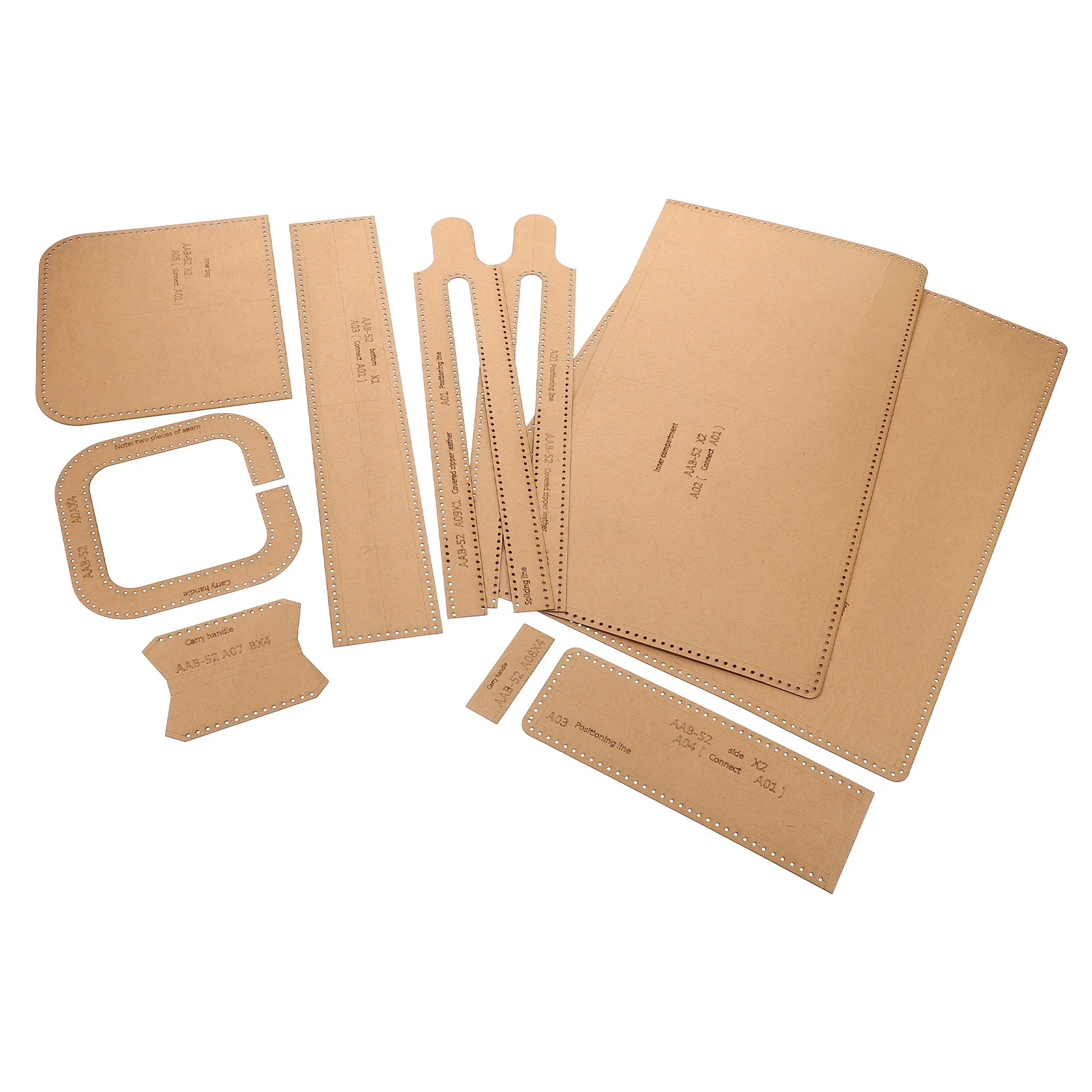 

1Set Craft Templates DIY Handbag Making Kit Precise Patterns for Stylish Briefcases and DIY Bag Making Kit