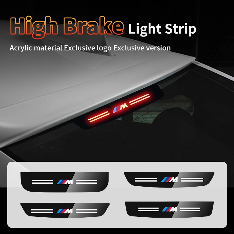 Car Lamp Stickers Brake Light For Bmw M Performance M2 M3 M4 M5 M6 1 2 3 4 5 7 Series X4 X5 X7 F25 F26 F15 F16 E90 E91 E92 E60