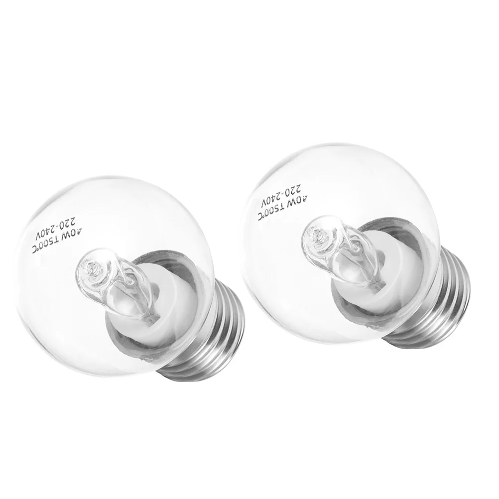 

2Pcs Oven Microwave Light Bulbs E27 High Temperature Durable Replacement Bulbs Appliance Lamp for Stove Refrigerator Range Hood