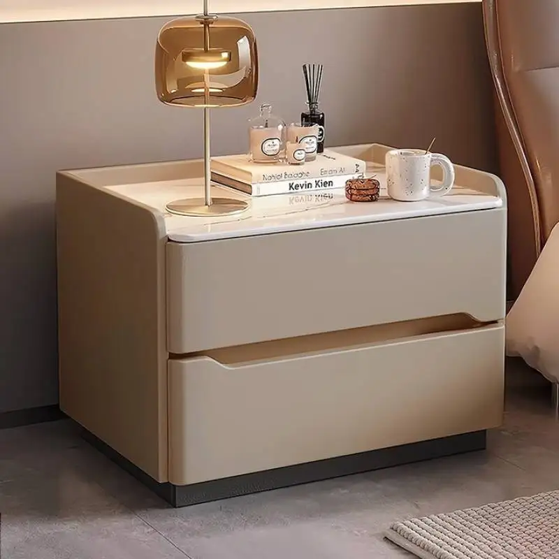 

Aesthetic Girly Nightstand Brass Safe Hidden Wooden Girls Bedside Table Drawers Modern Mesita De Noche Dormitorio Home Furniture