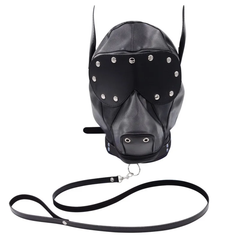 Fetish Dog Head Cover Funny Masks Halloween Party Carnival Costumes Props Nightclub Dance Mask Dress Up Cosplay Animal Headgear