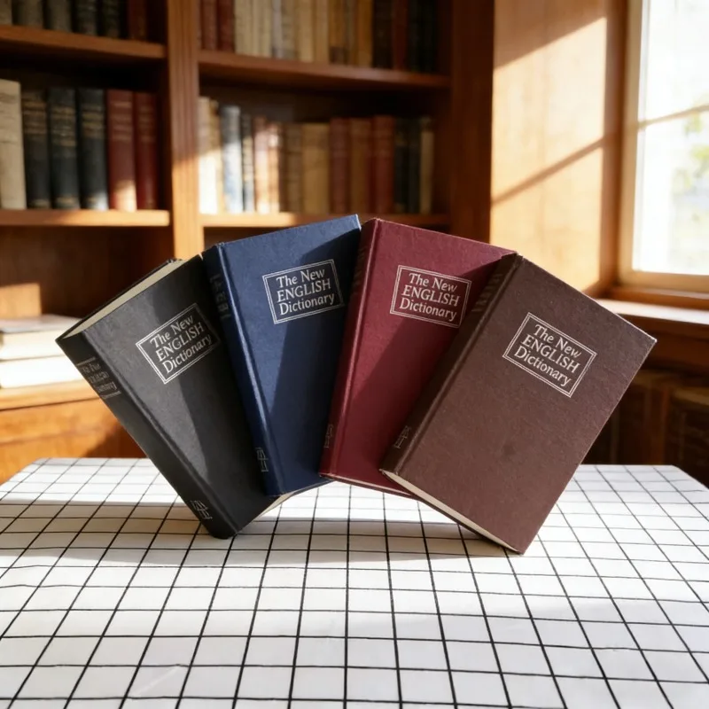 Cajas de dinero, hucha con cerradura, seguridad secreta oculta, cerradura segura, caja de almacenamiento de monedas en efectivo, caja de depósito, libro de diccionario creativo