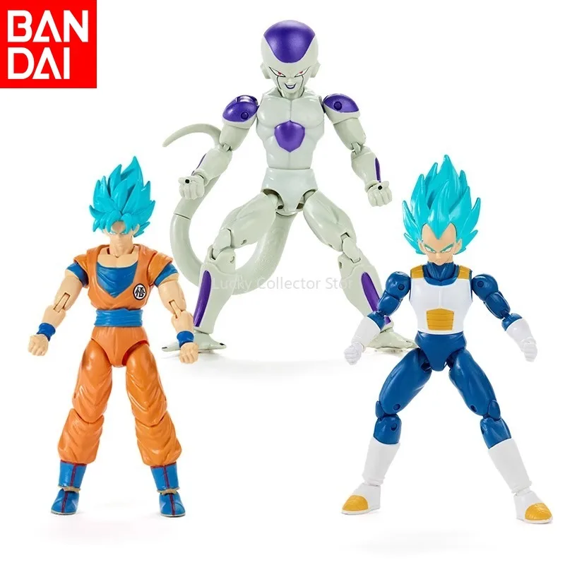 Bandai Spot Silver Cat Label Dragon Ball Joint Movable Figure Blue Hair Monkey King Vegeta Hand Model Collection Holiday Gift