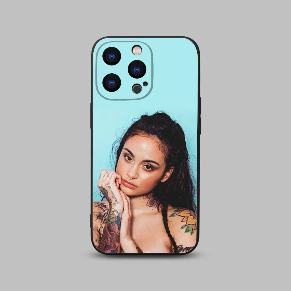 Kehlani parrish American singer Phone Case For iPhone 15,14,13,12,11 Plus,Pro,Max,XR,XS,X,7,8 Plus,SE,Mini Black Silicone Soft image 3