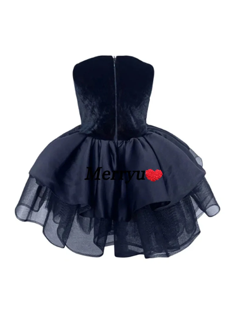 Blume Mädchen Schwarz Samt Kleid Kinder Party Kleid Tutu Pageant Kleider Kleid für Kind Geburtstag