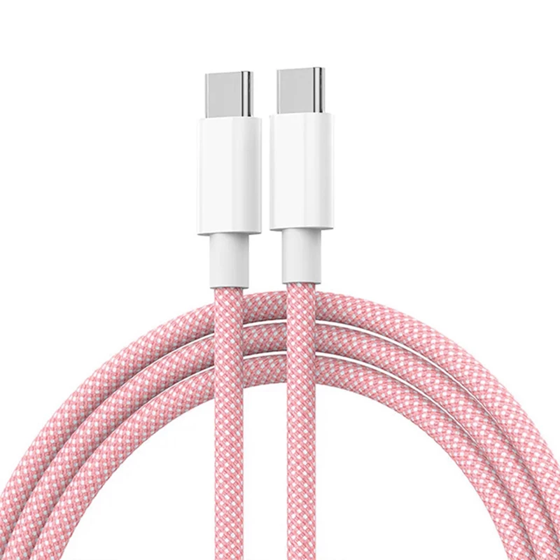 USB-C naar Type C Kleur Kabel Voor Apple iPhone 15 PD 60 W Snel Opladen Voor Huawei Xiaomi Samsung Type C Weven Kabel Accessoires