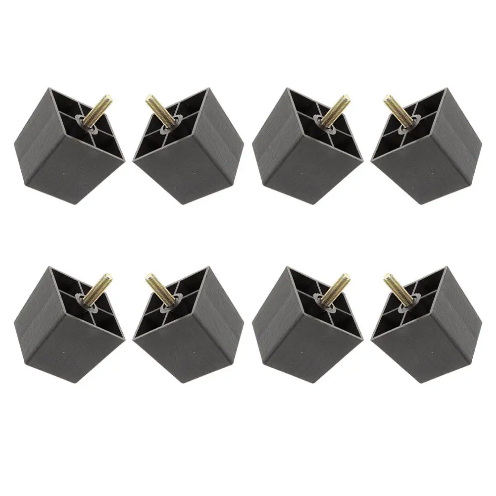 8Pcs Tapered Square Furniture Legs Screw-on Couch Leg Extensions Sofa Chair Bed Table Replacement Legs Couch Leg Extensions