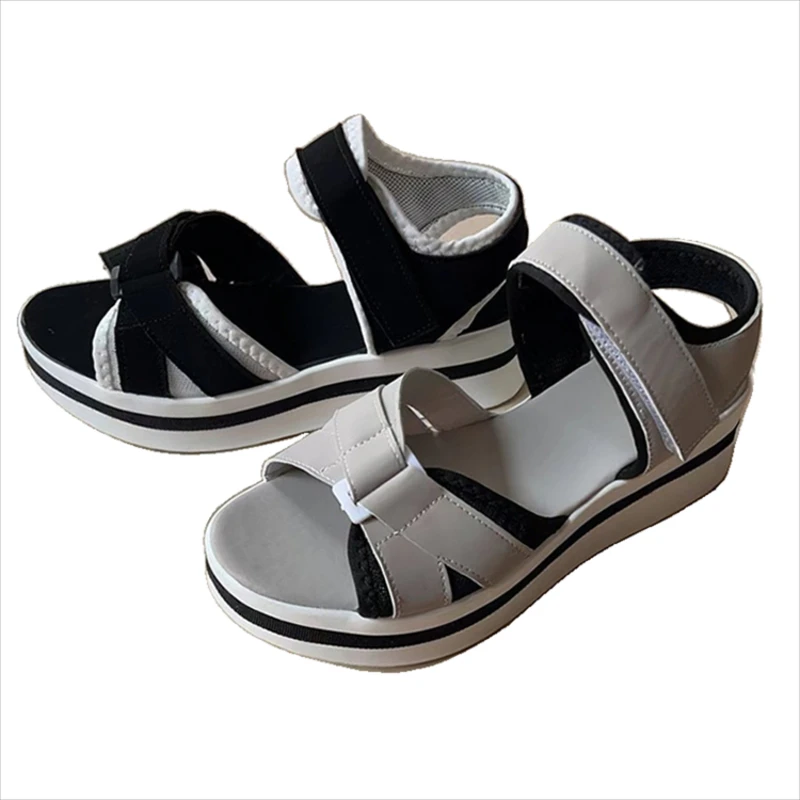 Women Open Toe Fashion Sandals New Woman Soft Elegant Wedge Footwear Casual Sandals Female Orthopedic Roman Sandals