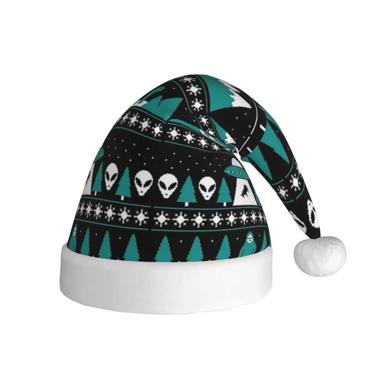 Paranormal Christmas Christmas Hat for Adult Men Women Holiday Santa Hat Cap Xmas Party Gifts