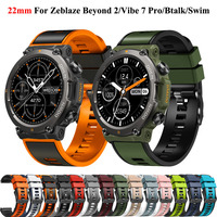 22mm Silicone Strap For Zeblaze Vibe 7 Pro GTR2 Strap Smart Watch Wristband Bracelet For Zeblaze Stratos2 Stratos 2 Watchband