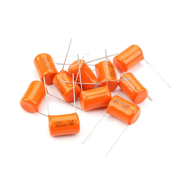 Orange Drop Capacitors, Electric Guitar Tone Capacitors, 200V, 715P .047UF, 10Pcs