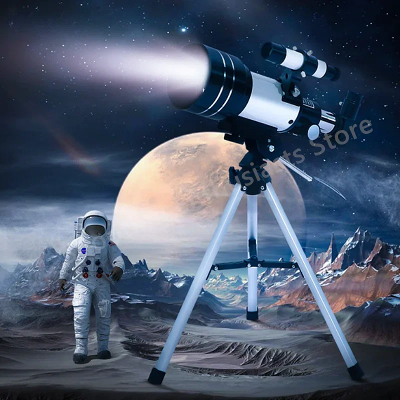 Outdoor High-definition and High-power Astronomical Telescopes for Children\'s Professional Lunar Observation with High Power