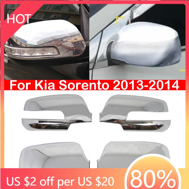 

Бамперы для Kia Sorento 2013-2014, крышка бокового зеркала заднего вида, крышка крыла, наклейка на внешнюю дверь, рамка, накладка корпуса, серебристый C