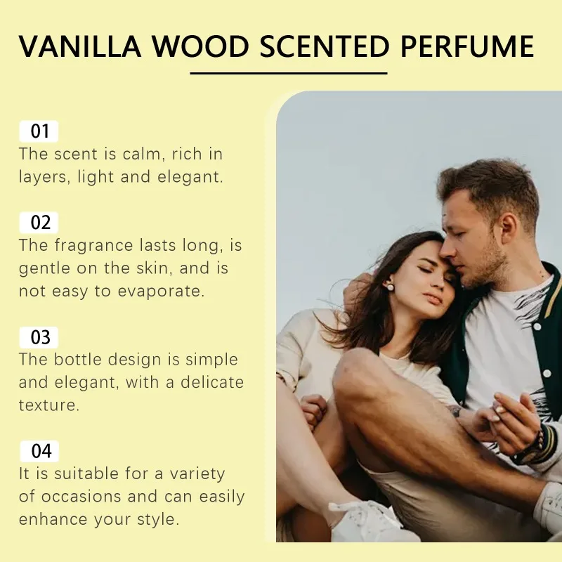 50MLVanilla Body Mist Perfume Spray - عطر يدوم طويلاً للنساء، رائحة طازجة وخفيفة، رائحة طبيعية، عطر ناعم وأنيق #5
