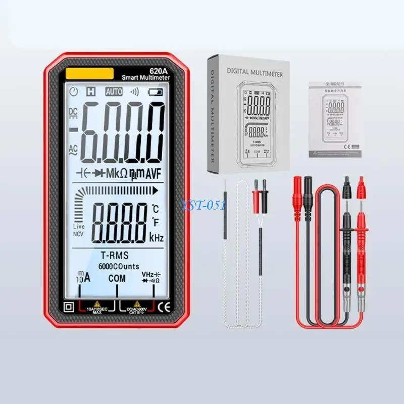 

E15A Auto Ranging Digital Multimeter NCV Detection USB CREATE Charging Large Display Tool