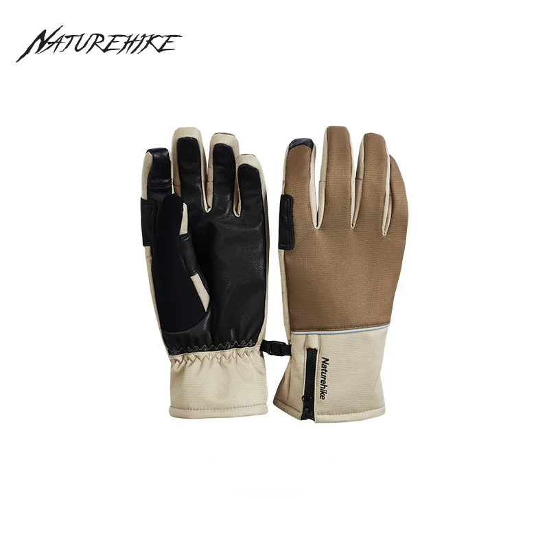 

Naturehike -10℃ Thick P Man Cotton Ski Gloves Winter Warm Outdoor Anti-Slip Touch Screen Cycling Climbing Unisex Splice Contrast