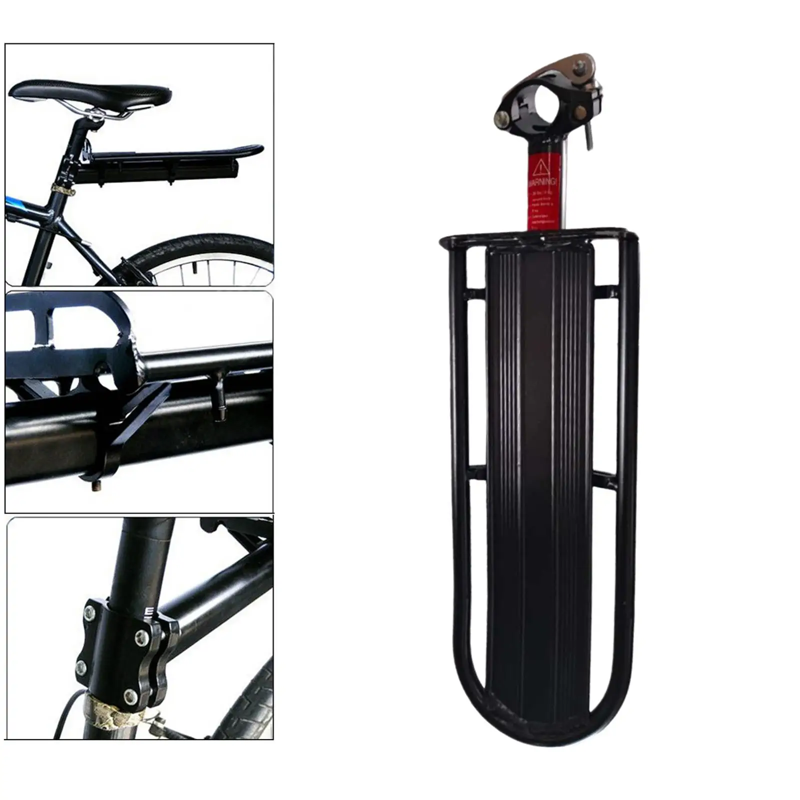 Rear Bike Retractable Aluminum Alloy Bike Mount Cycle Rear Seat