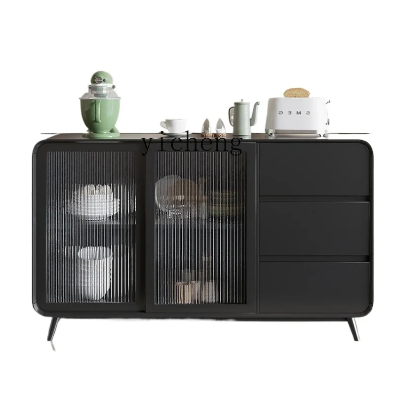 

Living Room Storage Locker Tea Solid Wood Sideboard Integrated Wall Modern Minimalist Entrance Cabinet