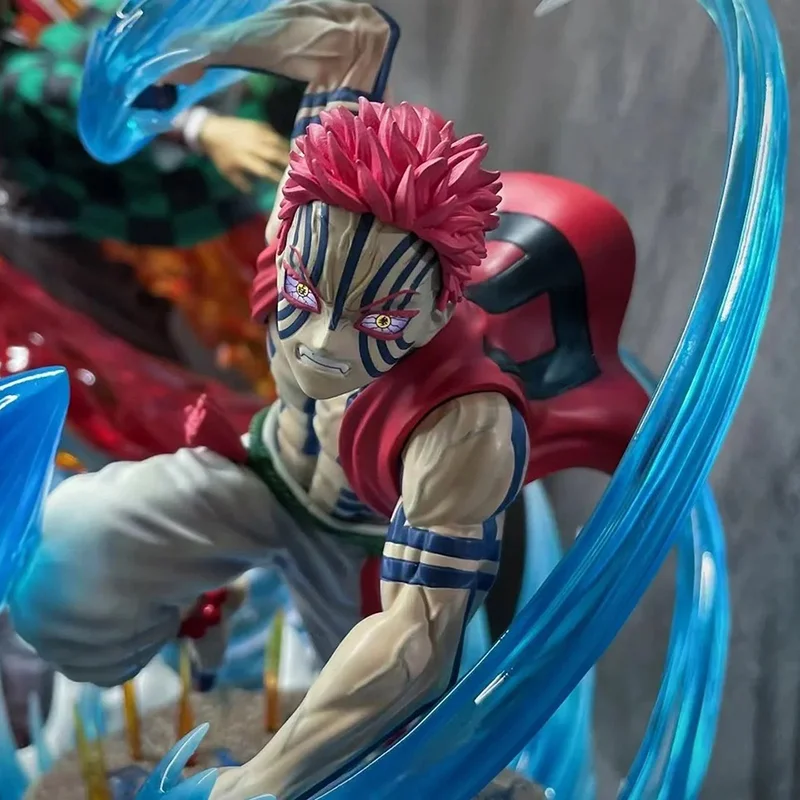 

Упрощенная резьба, верхняя луна, три Akaza, подлинные товары на складе, товары из аниме-фильмов с подсветкой, коллекционный подарок