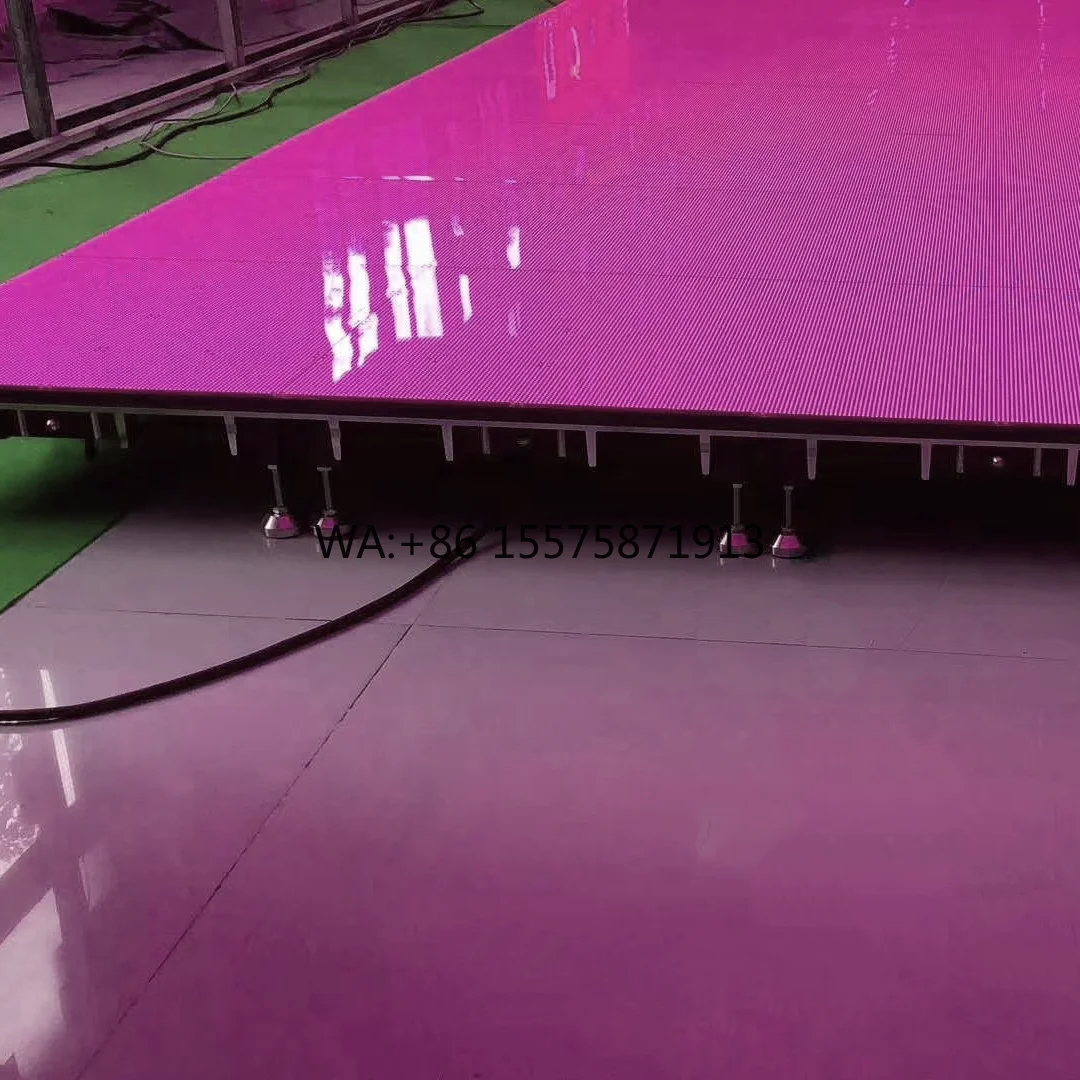 Customizable Floor Tile Indoor Led Floor Tile Screen P3.91 500x500mm Full Color High Resolution 3840Hz Interactive Dance Video B