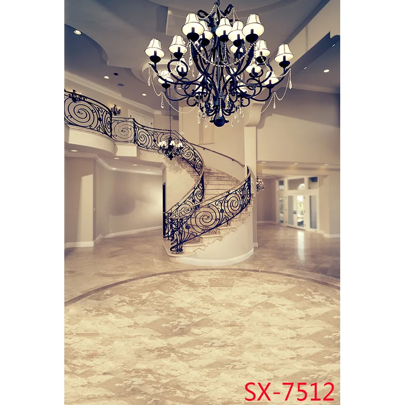 Pałac w stylu europejskim Retro klasyczna fotografia tła rekwizyty sztuka zamek architektura tło studyjne DYL-04