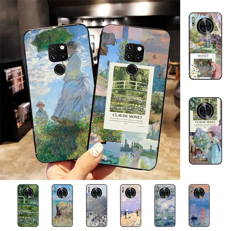 Claude Monet Impressionism Painter Phone Case for Huawei Mate 20 10 9 40 30 lite pro X Nova 2 3i 7se