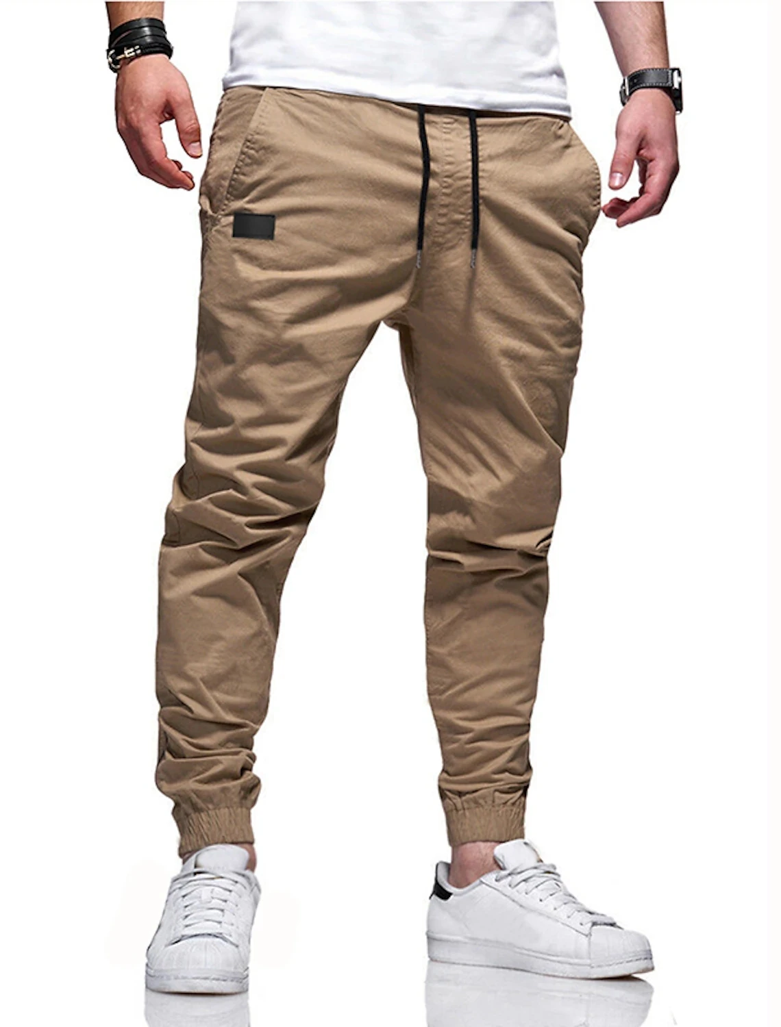 2023 New Men's Fashion Hip Hop Pants Four Seasons Pure Cotton Casual Sports Pants Street Pants High Quality Straight Tube Pants