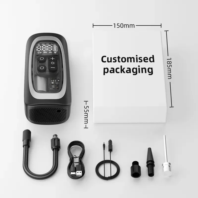 

Portable Electric Tire Inflator Wireless Air Pump 150psi For Electric Tire Inflator For Car Motorcycle Bicycle Tyre Air Pump