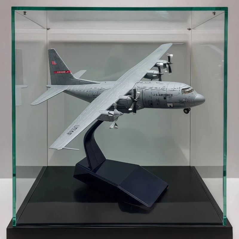 

US Air Force C130 Hercules Transport Aircraft 1/200 Scale Alloy Finished Military Fighter Replica Model For Collectors Display