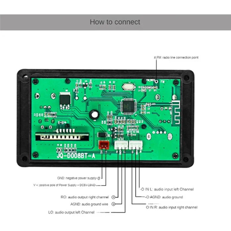 Multi-Function LCD Screen Bluetooth MP3 Decoder Board Portable Synchronization Car Amplifier Board MP3 Decoder