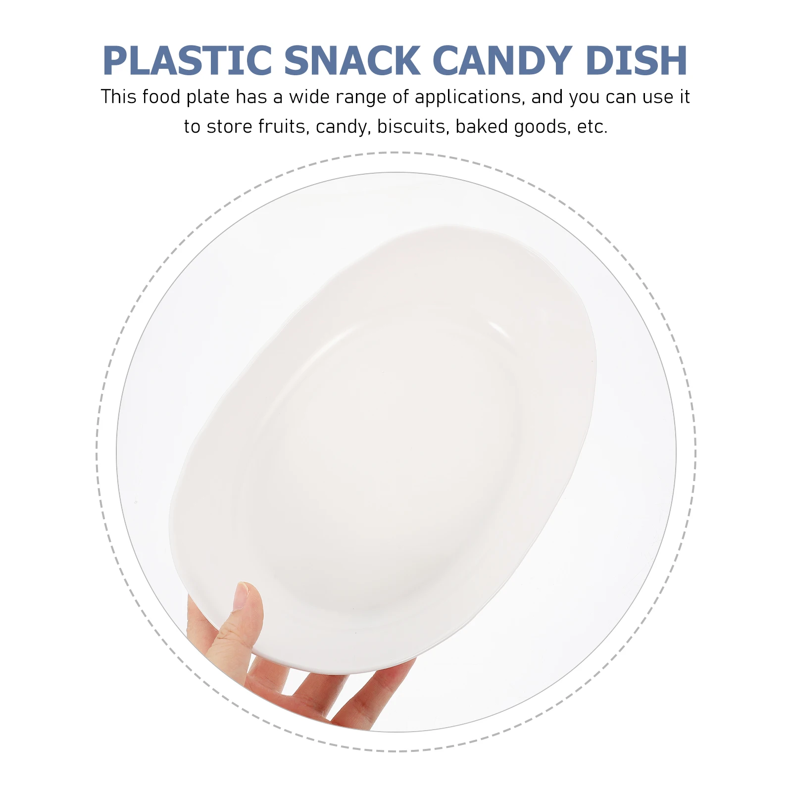 

Snack Fruit Tray Ceramic Serving Plate For Kitchen Counter Large Candy Biscuit Bowl Decorative Fruit Holder Storage