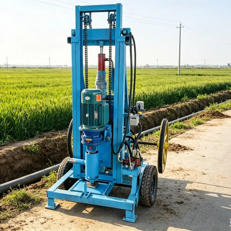Customized Hydraulic Water Well Drilling Rig, Shallow Well Drilling Machinery for Rural Farmlands