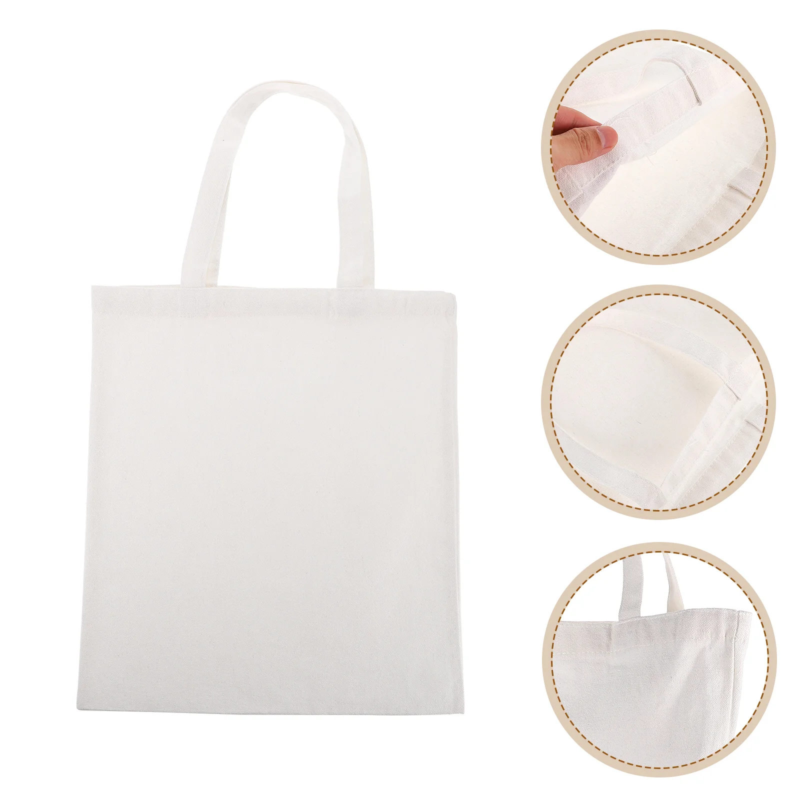 

10 Pcs Thermal Transfer Canvas Bag DIY Grocery Bags Tote Storage Pouch Sublimation Blank Handbag Shopping