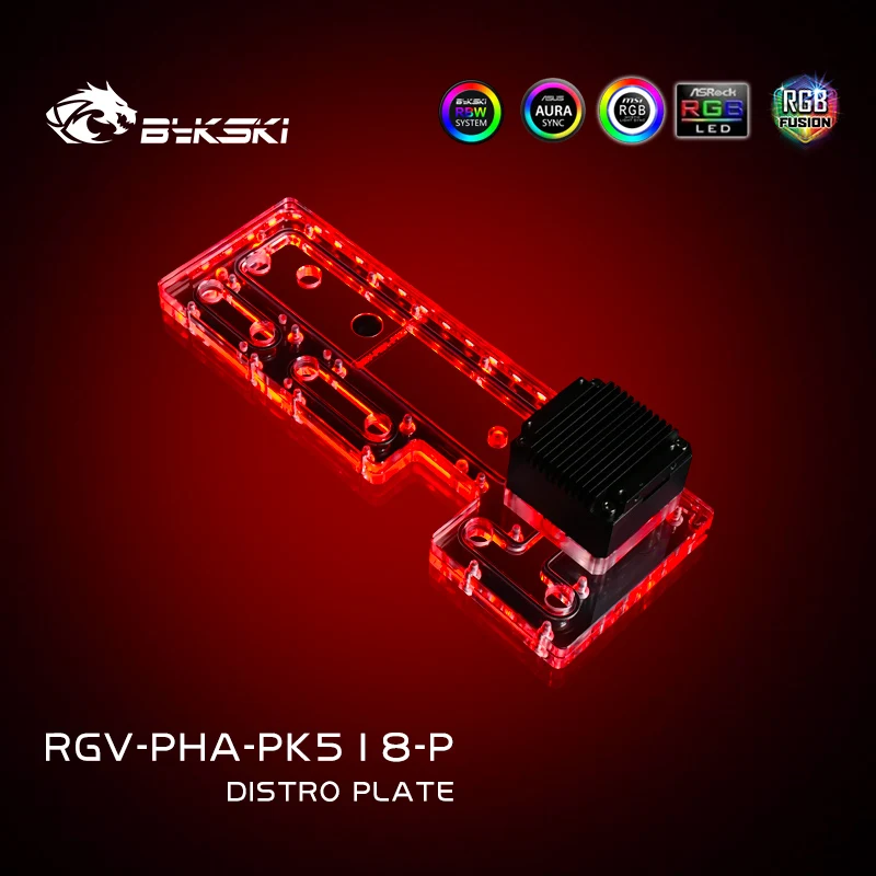 

BYKSKI RGV-PHA-PK518-P Acrylic Board Water Channel Solution use for Phanteks PK518(Evolv X) case / High-transparency Acrylic