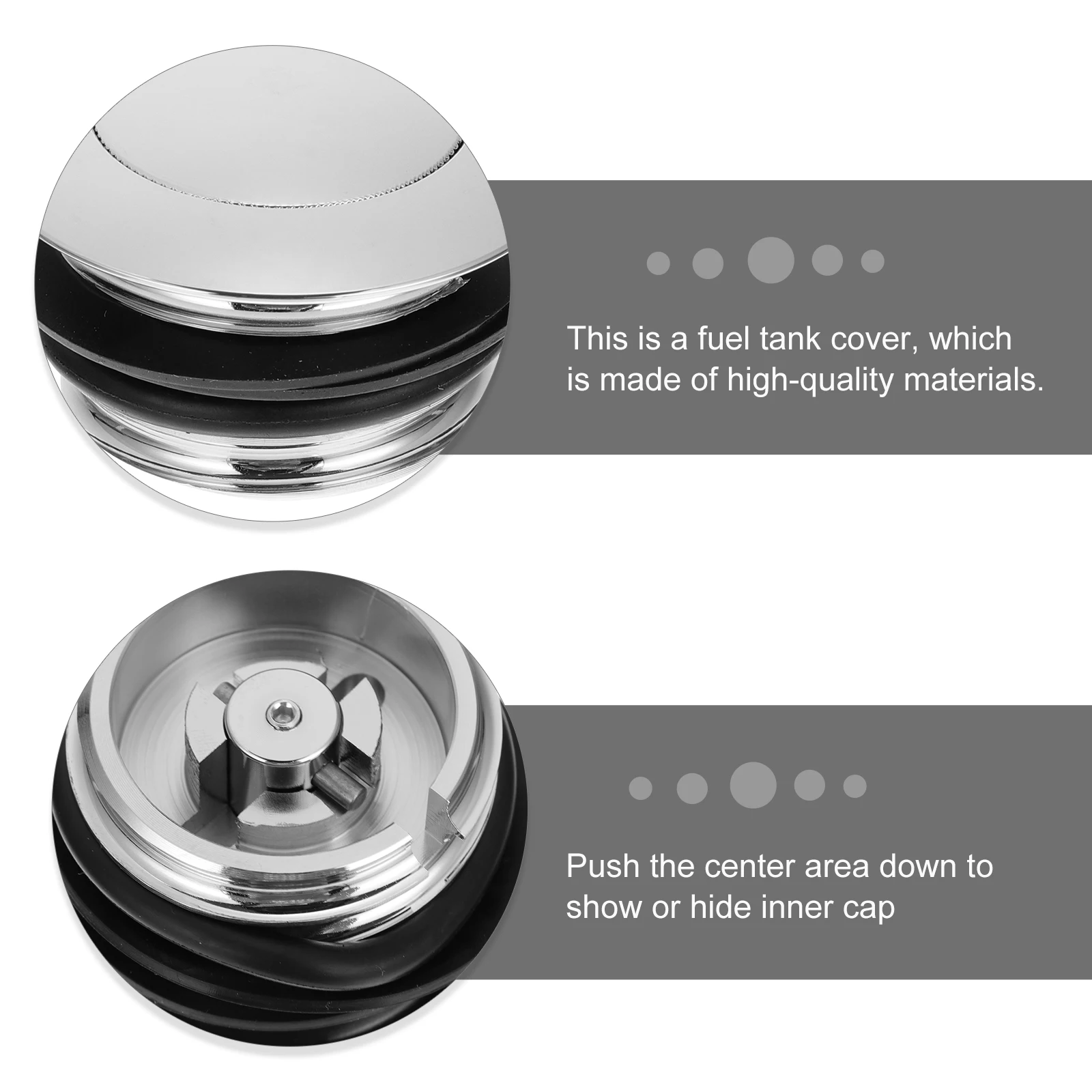 

Fuel Tank Push Type Metal Gas Caps For Motorbike Motorcycle Accessories O ring Fuel Tank Covers Leak Proof Gift Idea