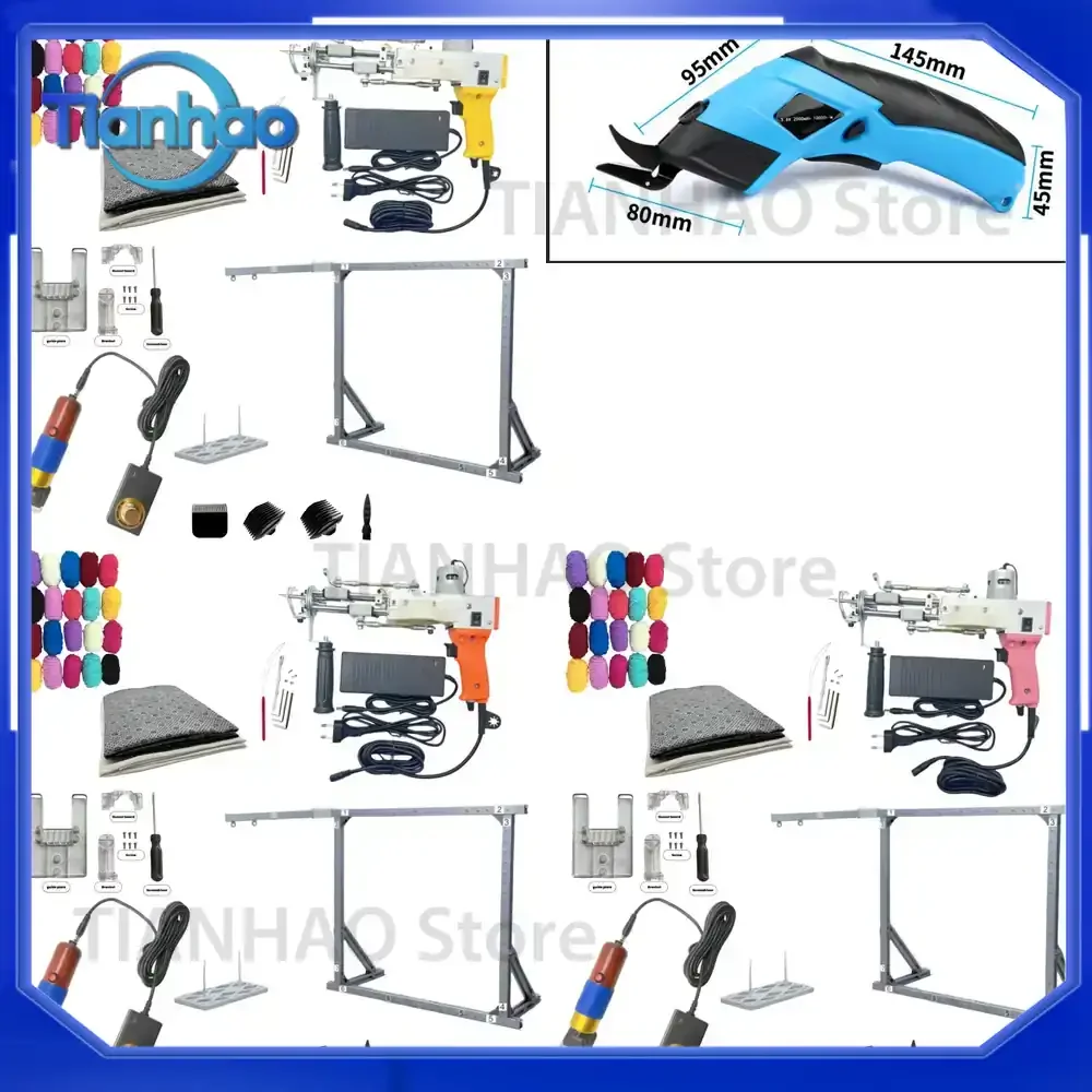 Tufting Gun Rug Making Kit for Carpet Weaving Machine