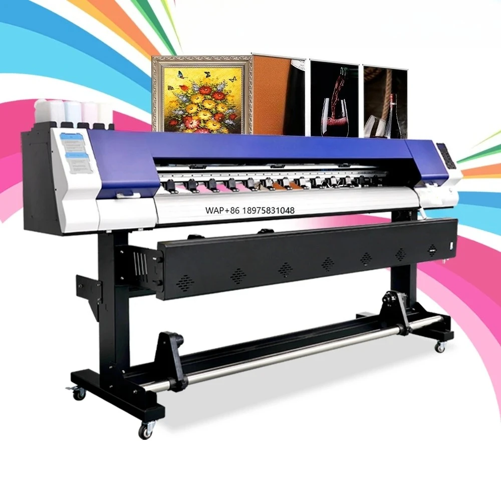 Eco Solvent Ink Printing Machine 1.8m XP600 I3200 Head Plotter Vinyl Wrap Flex Banner Poster Wallpaper Printing
