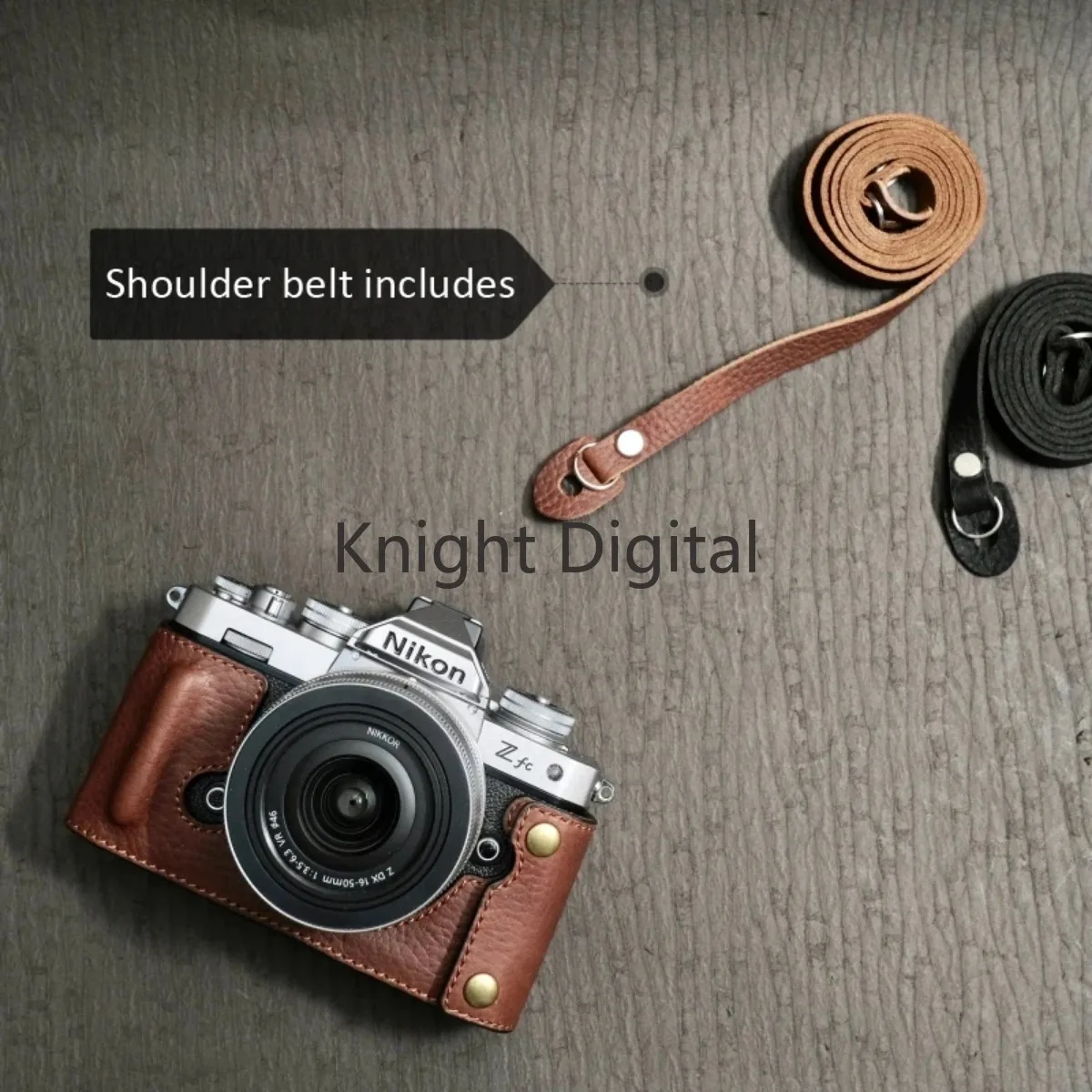 Винтажная сумка для фотоаппарата из натуральной кожи, защитный чехол, базовая ручка, ремень для Nikon ZF ZFC Z-FC Z30 Z50 Z6 Z7 Z7II