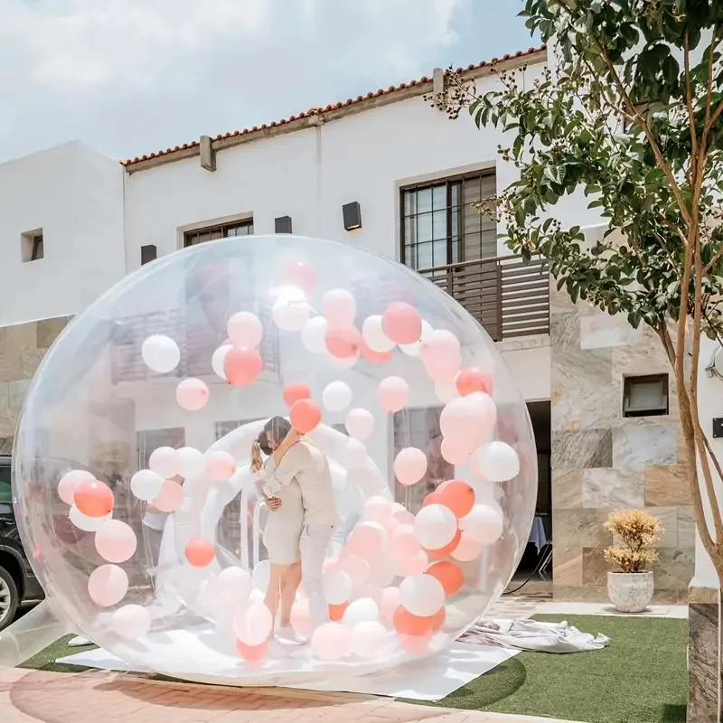 

3 м/4 м надувной замок Bubble House с воздуходувкой, прозрачная купольная палатка, свадебная вечеринка, фон для фотосъемки, детская игрушка в подарок