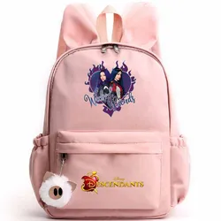 Disney Descendants Backpack for Girls Boys Teenager Children Rucksack Casual School Bags Travel Rabbit Ears Backpacks Mochila