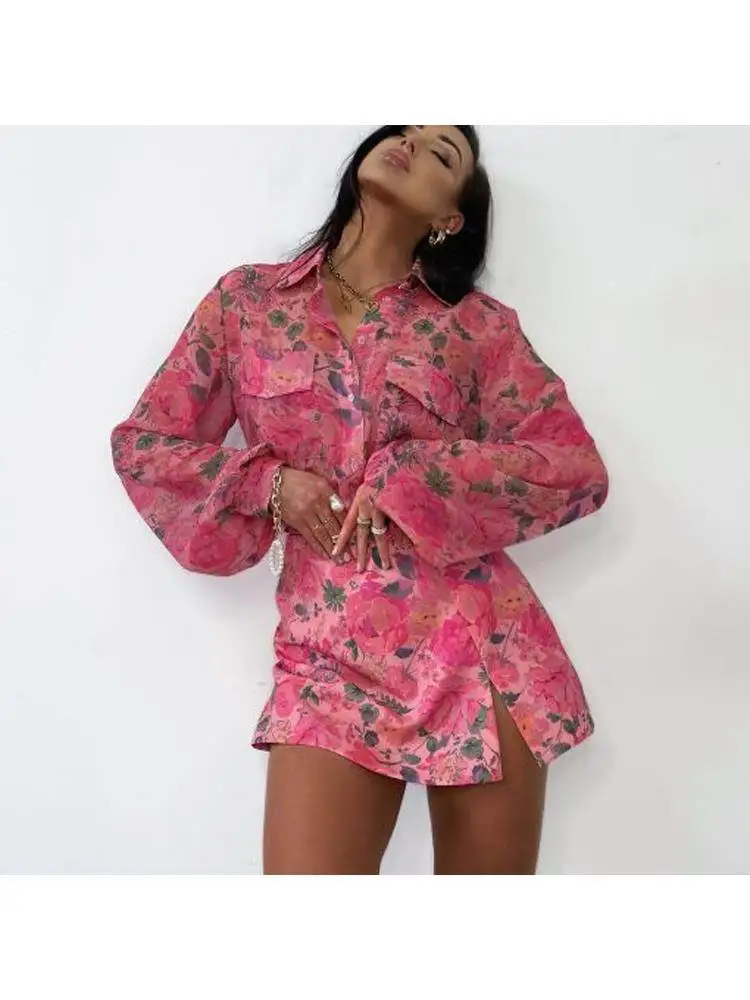 

Faion Long Sve Ортовая юбка с отложным воротником Комплект из двух предметов Женский завод Темперамент Сплит Длинный irt ort Dr