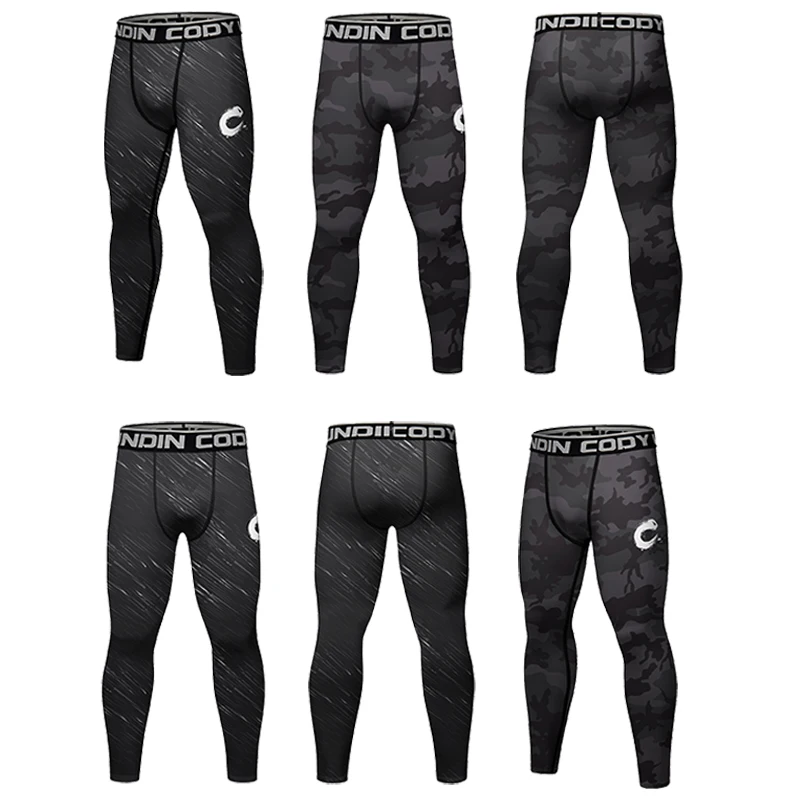 昇華圧縮スポーツレギンスメンズ速乾性水泳サーフダイビングスパンデックスポリエステルMMA BJJノーギファイトウェアパンツ