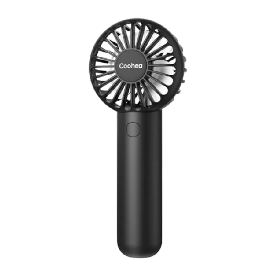 

Mini Handheld Fan, Small Cute Design, 3 Powerful Speeds, USB Rechargeable Battery Operated, Personal Portable Fan with Base and