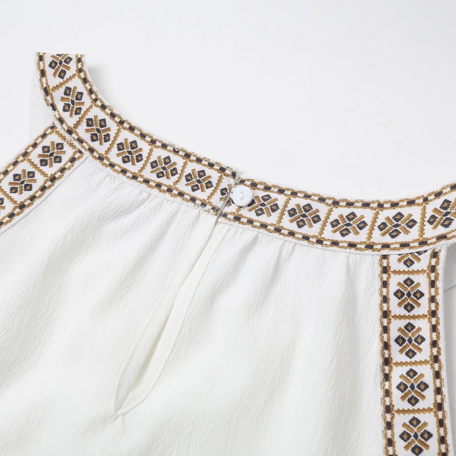 여성 루즈 비치 드레스 커버업 라운드넥 수영복 비치웨어 커버업 드레스 루즈 통기성 A라인 멜빵 드레스