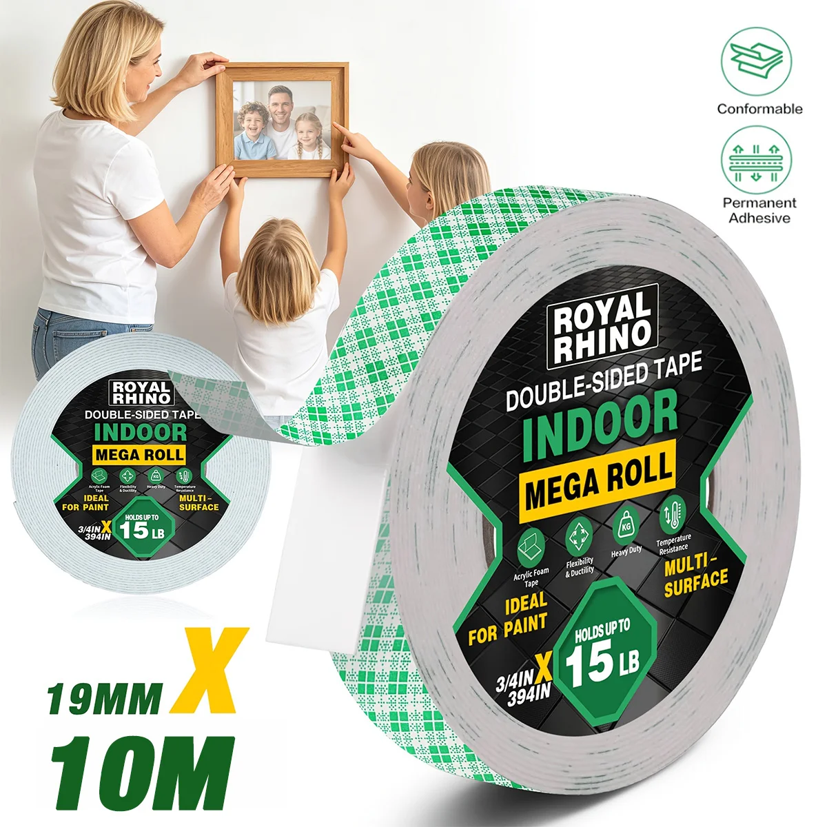 Strong Foam Double-Sided Adhesive Non-Trace High Viscosity Tape High Temperature Resistant Waterproof Adhesive Tape