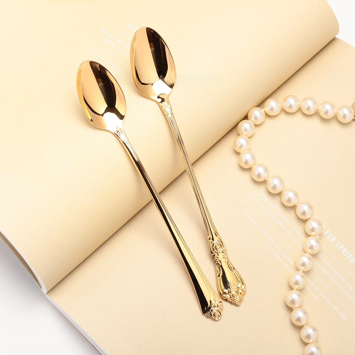 new-987-vintage-gold-plated-relief-stainl-steel-coffee-spoon-long-handle-stirring-spoon-retro-sle-metal-dining-utensils