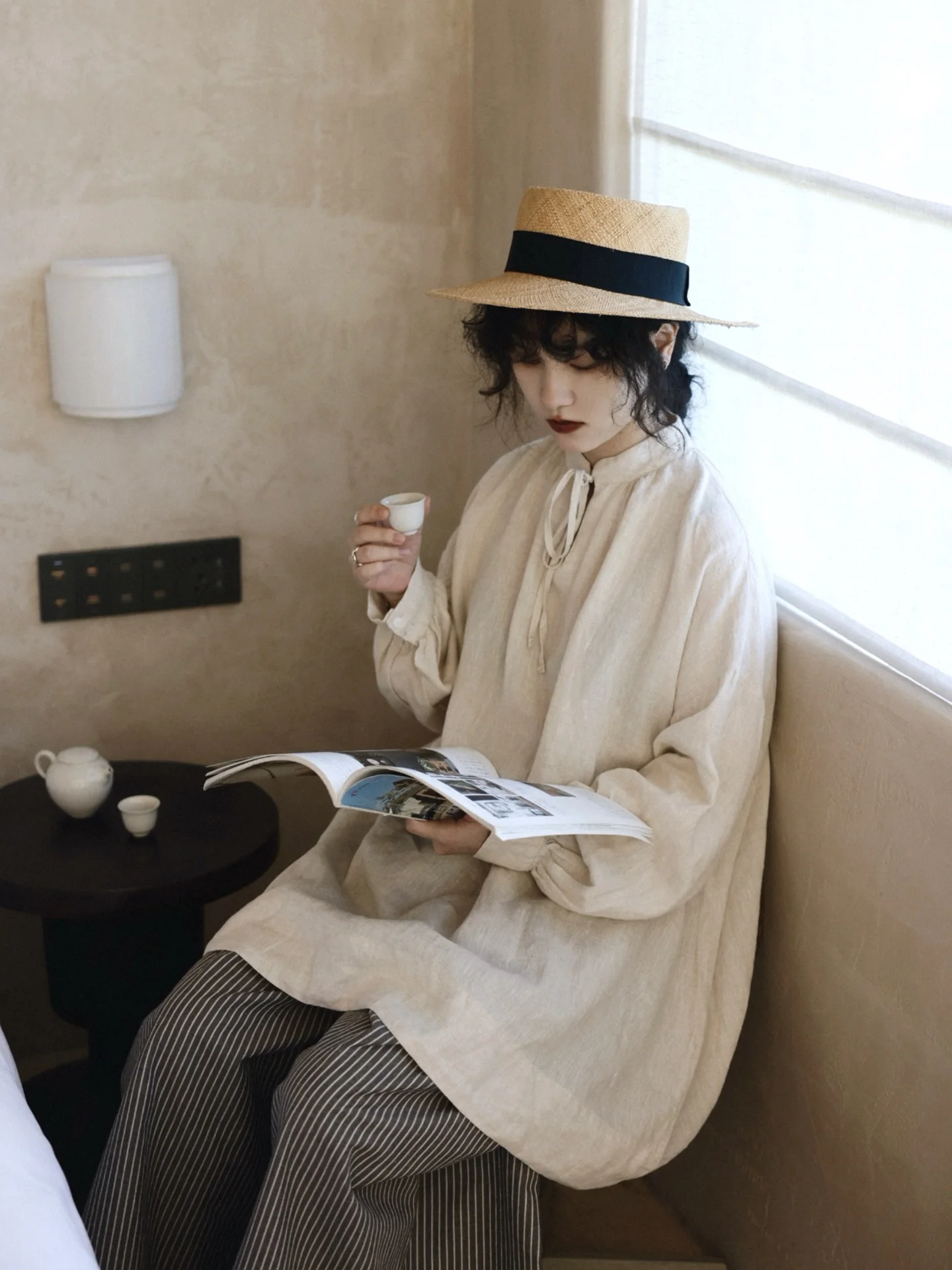 

Ретро Sle Long Sve irt Puffy Sve Gingham с принтом Свободный крой из дышащего льняного материала Sweet Cute Country Sle Top