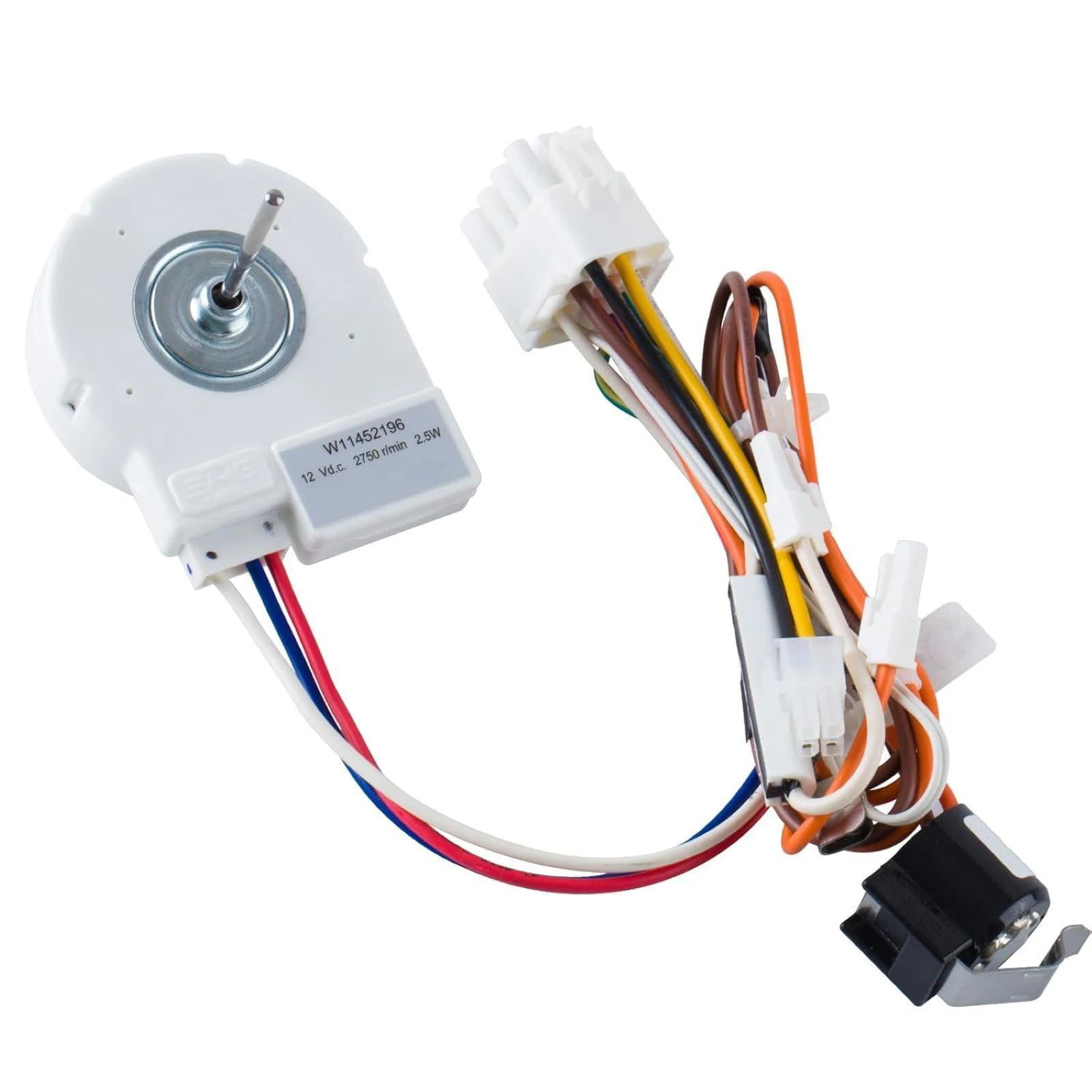 W11452196 Refrigerator Evaporator Fan Motor DC 12V For Whirlpool WRX986SIHZ02 Replacement Parts Refrigerator Accessory W10728094